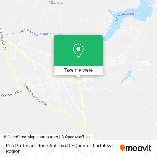 Rua Professor Jose Antonio De Queiroz map