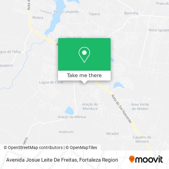 Avenida Josue Leite De Freitas map
