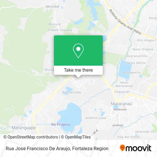 Rua Jose Francisco De Araujo map