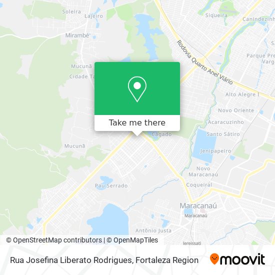 Mapa Rua Josefina Liberato Rodrigues