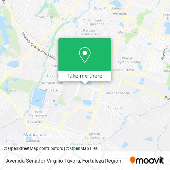 Avenida Senador Virgílio Távora map