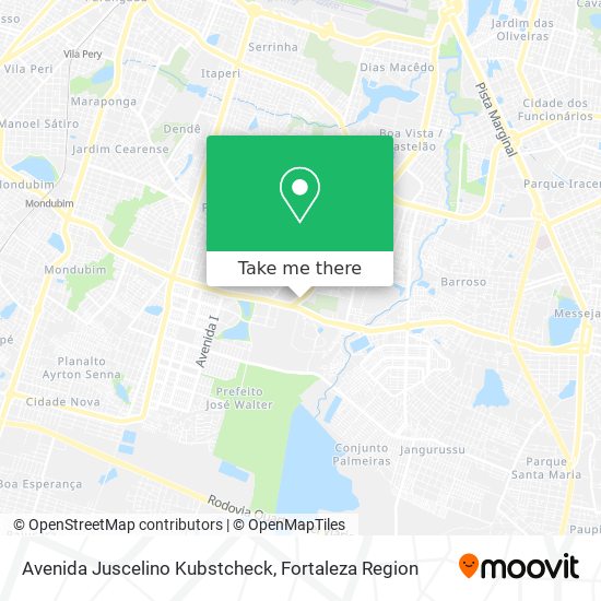 Mapa Avenida Juscelino Kubstcheck