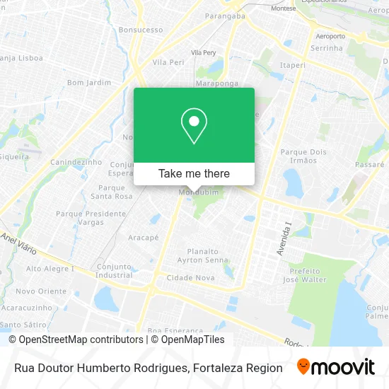 Rua Doutor Humberto Rodrigues map