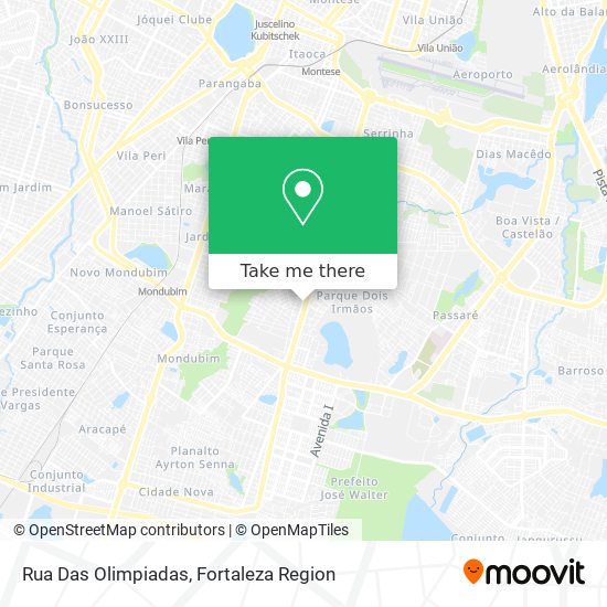 Rua Das Olimpiadas map