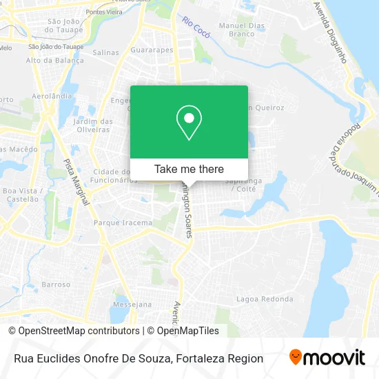 Rua Euclides Onofre De Souza map