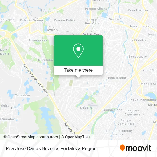 Rua Jose Carlos Bezerra map