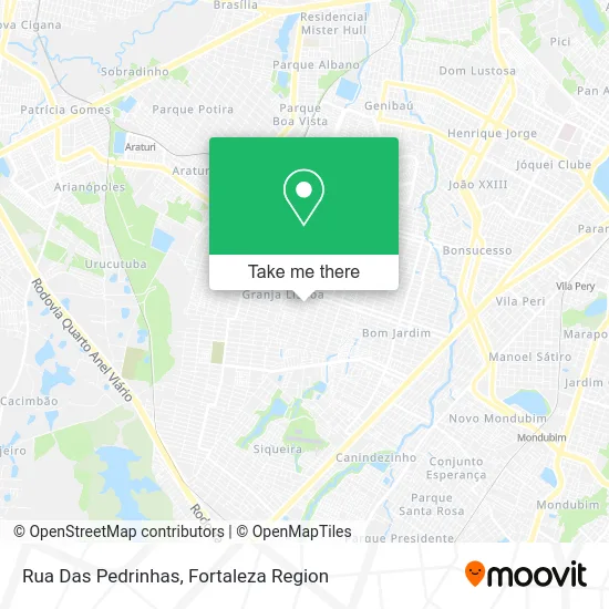 Rua Das Pedrinhas map