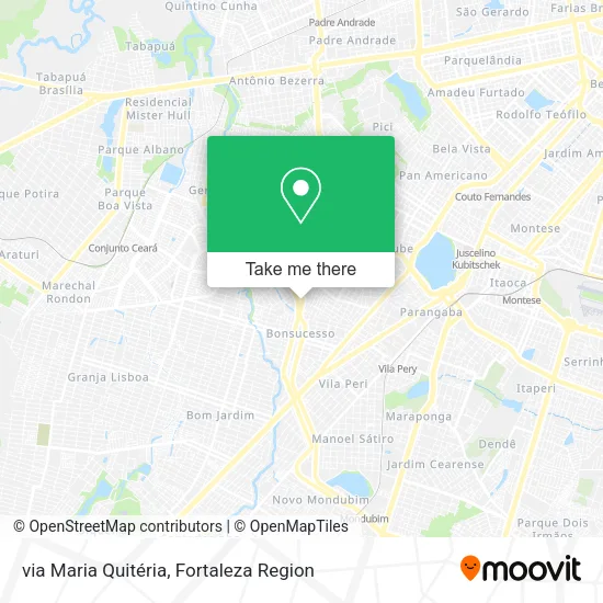 via Maria Quitéria map