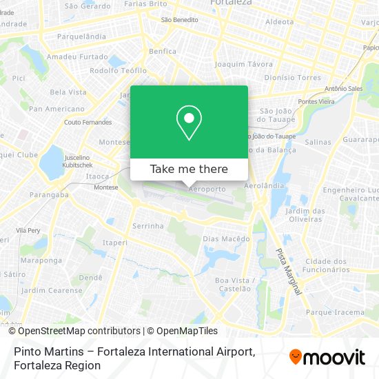 Mapa Pinto Martins – Fortaleza International Airport