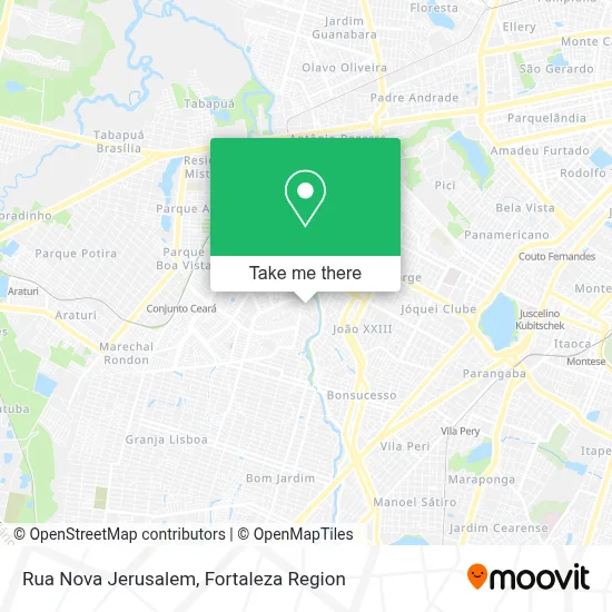 Rua Nova Jerusalem map