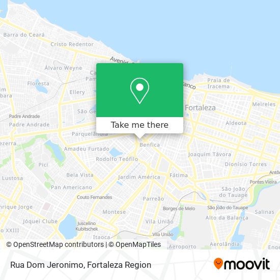 Mapa Rua Dom Jeronimo