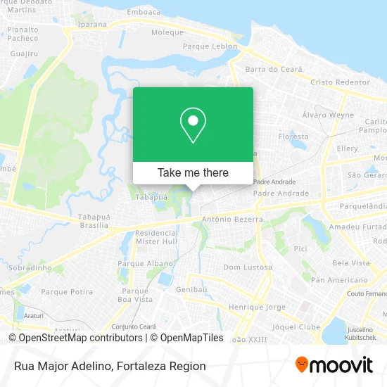 Rua Major Adelino map