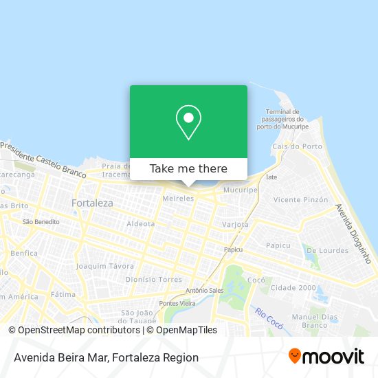 Mapa Avenida Beira Mar