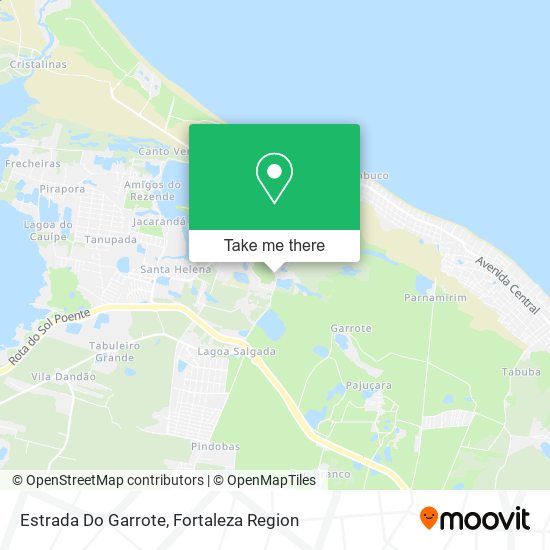 Estrada Do Garrote map