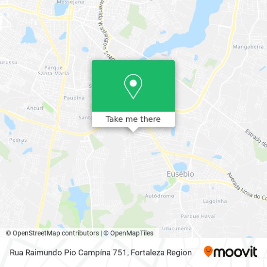 Rua Raimundo Pio Campína 751 map