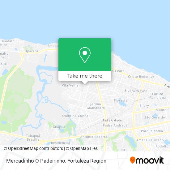 Mapa Mercadinho O Padeirinho