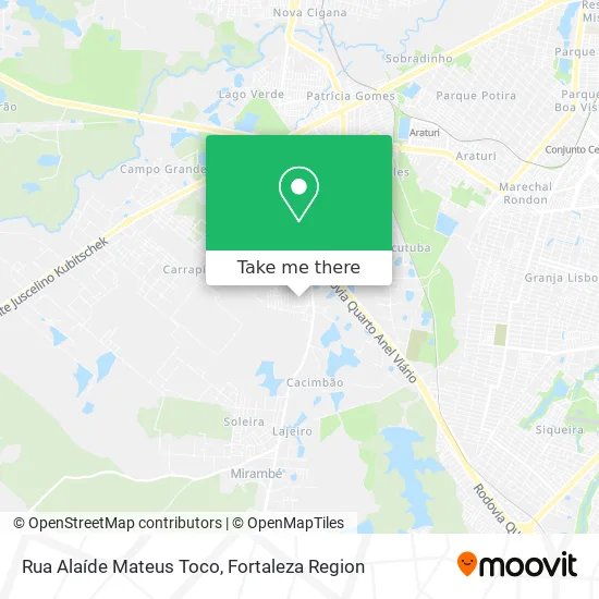 Rua Alaíde Mateus Toco map
