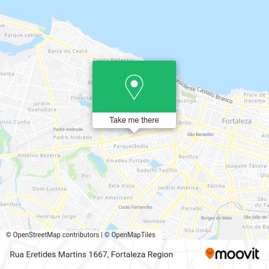 Rua Eretides Martins 1667 map
