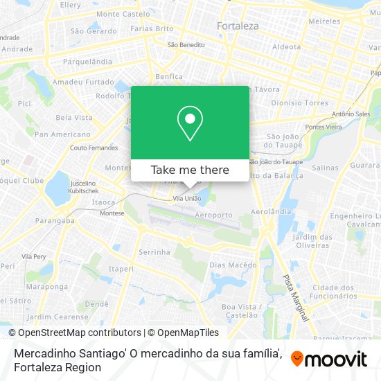 Mercadinho Santiago' O mercadinho da sua família' map