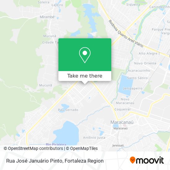 Mapa Rua José Januário Pinto