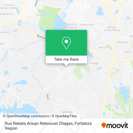 Rua Natalia Araujo Reboucas Chagas map