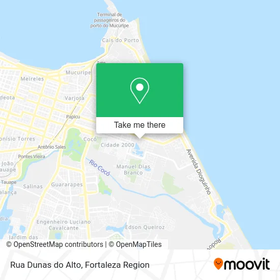 Rua Dunas do Alto map