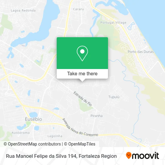 Rua Manoel Felipe da Silva 194 map