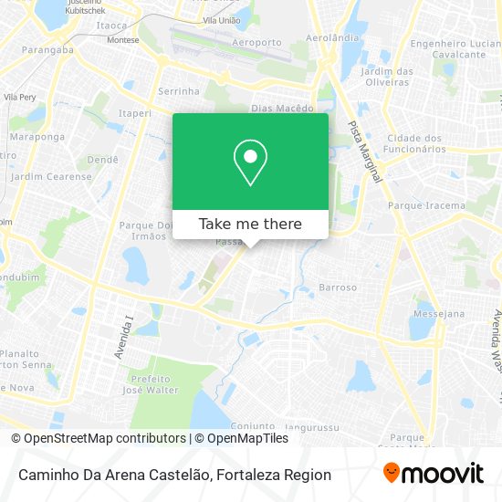Mapa Caminho Da Arena Castelão