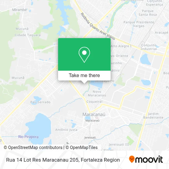 Rua 14 Lot Res Maracanau 205 map