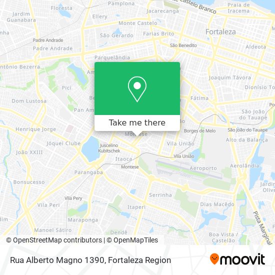 Rua Alberto Magno 1390 map