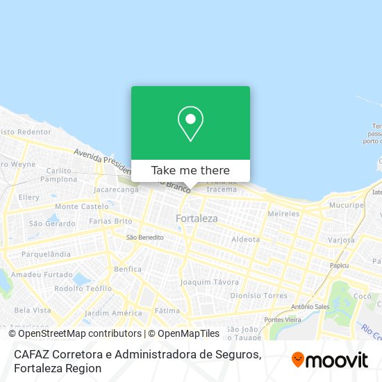 CAFAZ Corretora e Administradora de Seguros map