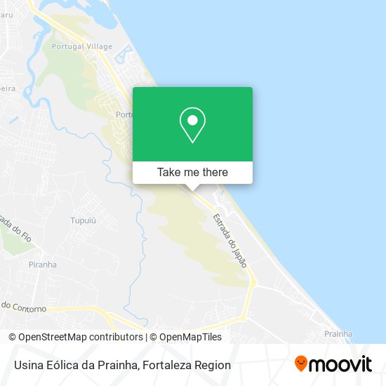 Mapa Usina Eólica da Prainha