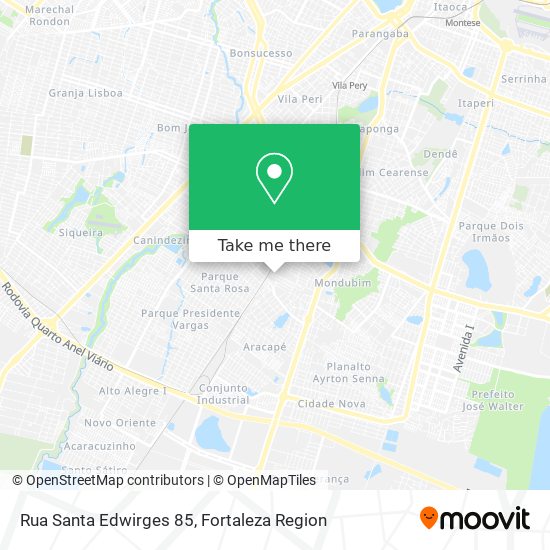 Mapa Rua Santa Edwirges 85