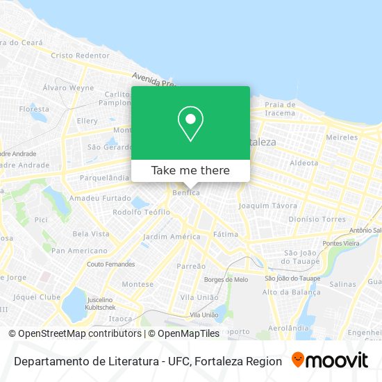 Departamento de Literatura - UFC map