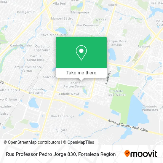 Rua Professor Pedro Jorge 830 map