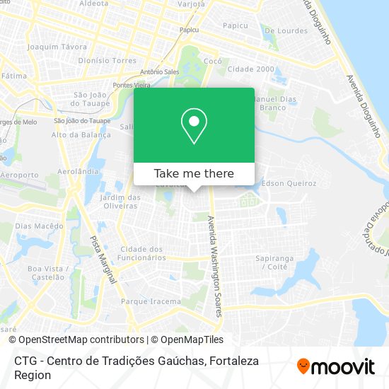 Mapa CTG - Centro de Tradições Gaúchas