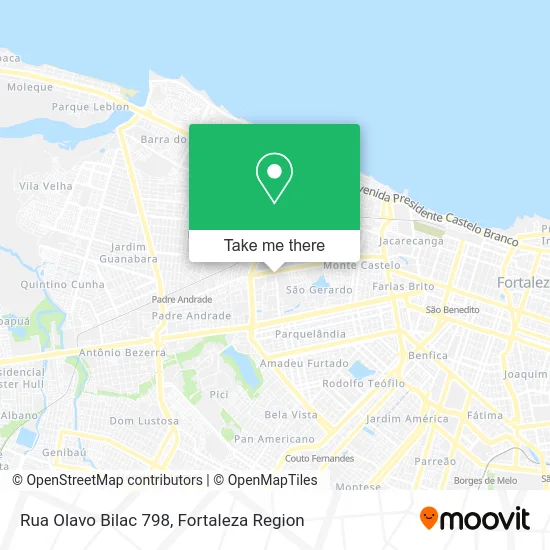 Rua Olavo Bilac 798 map