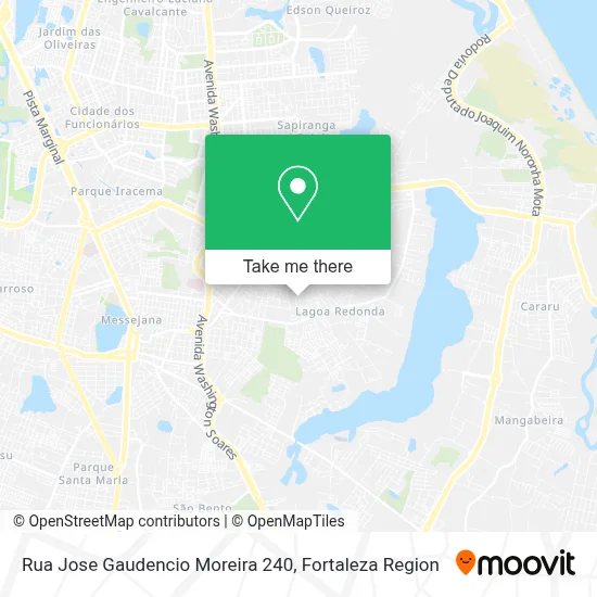 Rua Jose Gaudencio Moreira 240 map