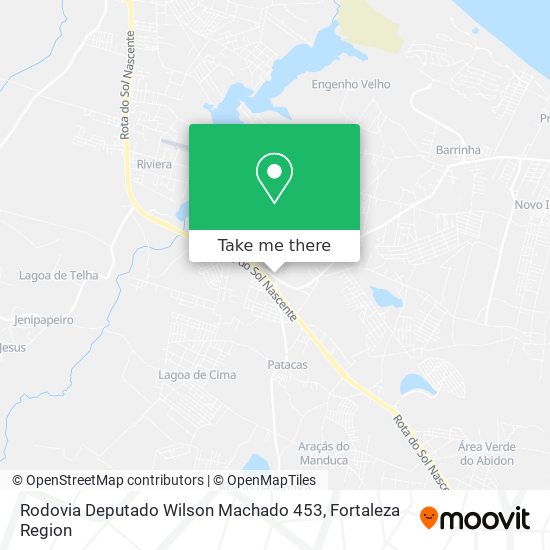 Rodovia Deputado Wilson Machado 453 map