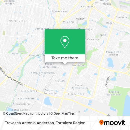 Travessa Antônio Anderson map