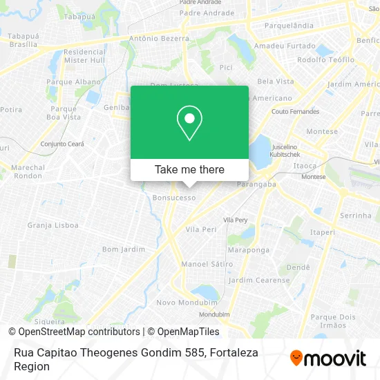 Rua Capitao Theogenes Gondim 585 map