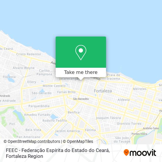 Mapa FEEC - Federação Espírita do Estado do Ceará