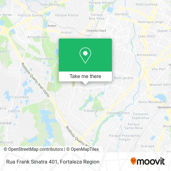 Rua Frank Sinatra 401 map