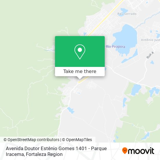 Avenida Doutor Estênio Gomes 1401 - Parque Iracema map