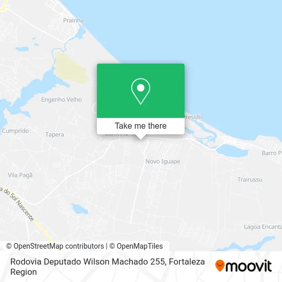 Rodovia Deputado Wilson Machado 255 map