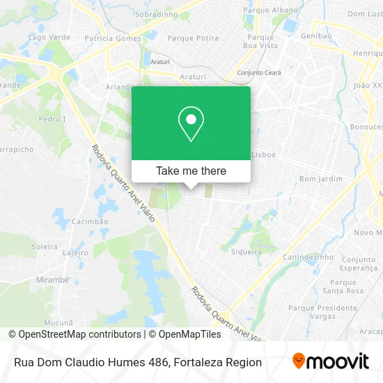 Rua Dom Claudio Humes 486 map