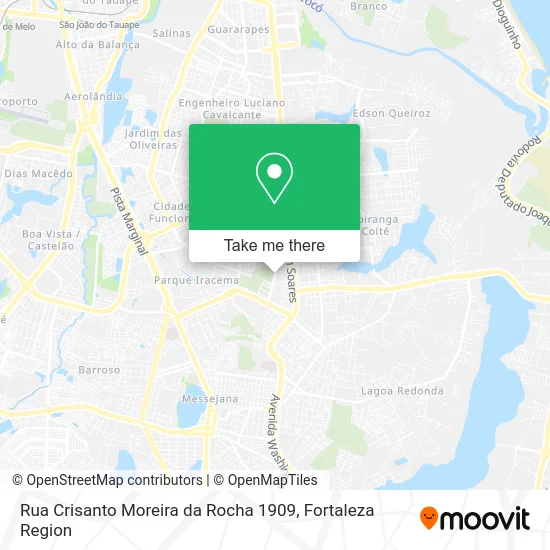 Rua Crisanto Moreira da Rocha 1909 map