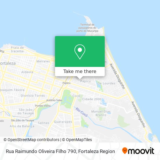 Mapa Rua Raimundo Oliveira Filho 790
