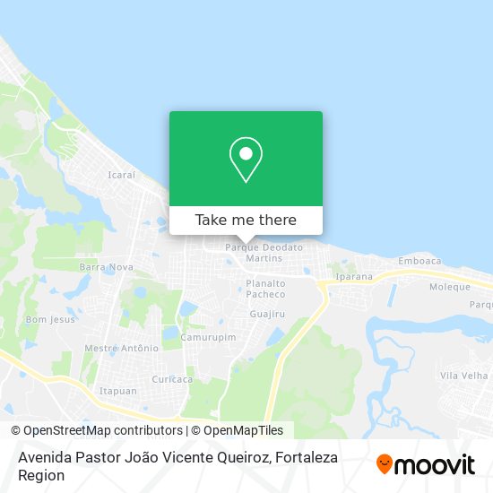 Avenida Pastor João Vicente Queiroz map