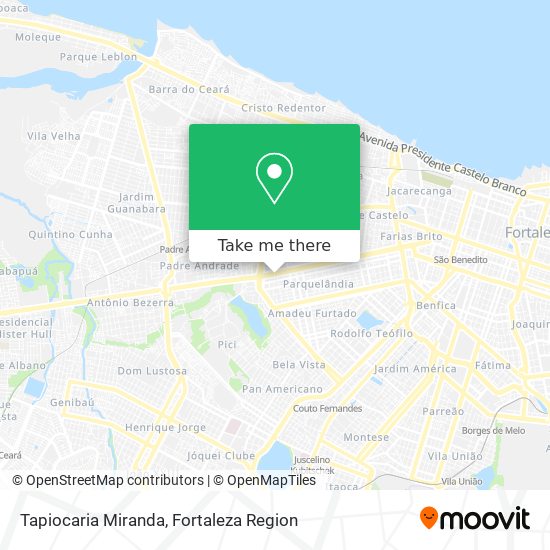 Tapiocaria Miranda map